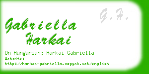 gabriella harkai business card